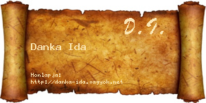 Danka Ida névjegykártya